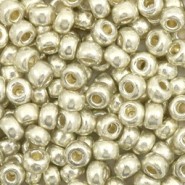 Miyuki seed beads 6/0 - Duracoat galvanized silver 6-4201